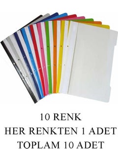 Artlantis Green Office Folder Ring File and Bag File Set 1 Office Folder 10 Colors Ring File 100 Bag Files  - Image 2