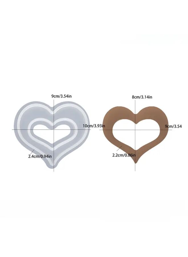 3pcs Heart Shaped Resin Casting Molds Reusable Silicone for Candle Making Home Decor Supplies - Image 5