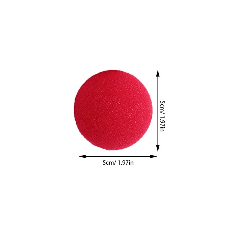 Soft Red Sponge Clown Nose Props 55 Pcs For Carnival Costume And Party Decorations - Image 3