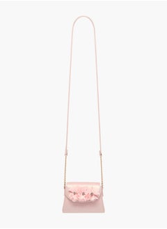 Little Missy Girls Floral Accent Crossbody Bag with 2 Hairpins  - Image 2