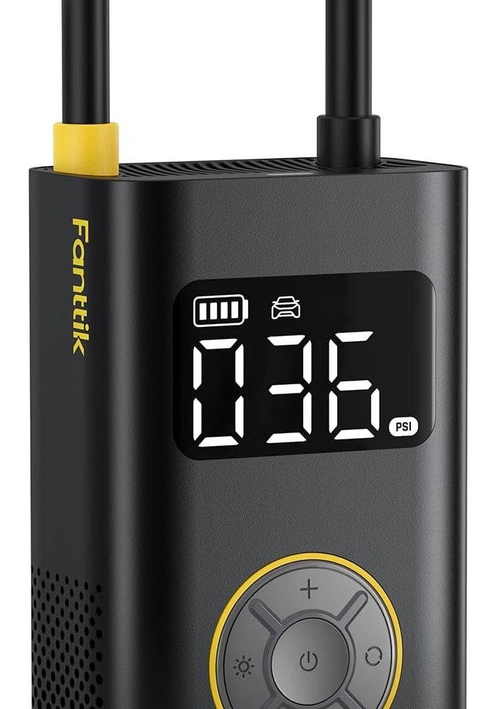 Fanttik X9 Pro Portable Tire Inflator with Digital Pressure Gauge, 150PSI Air Compressor for Cars, Bikes, and Balls - Image 1