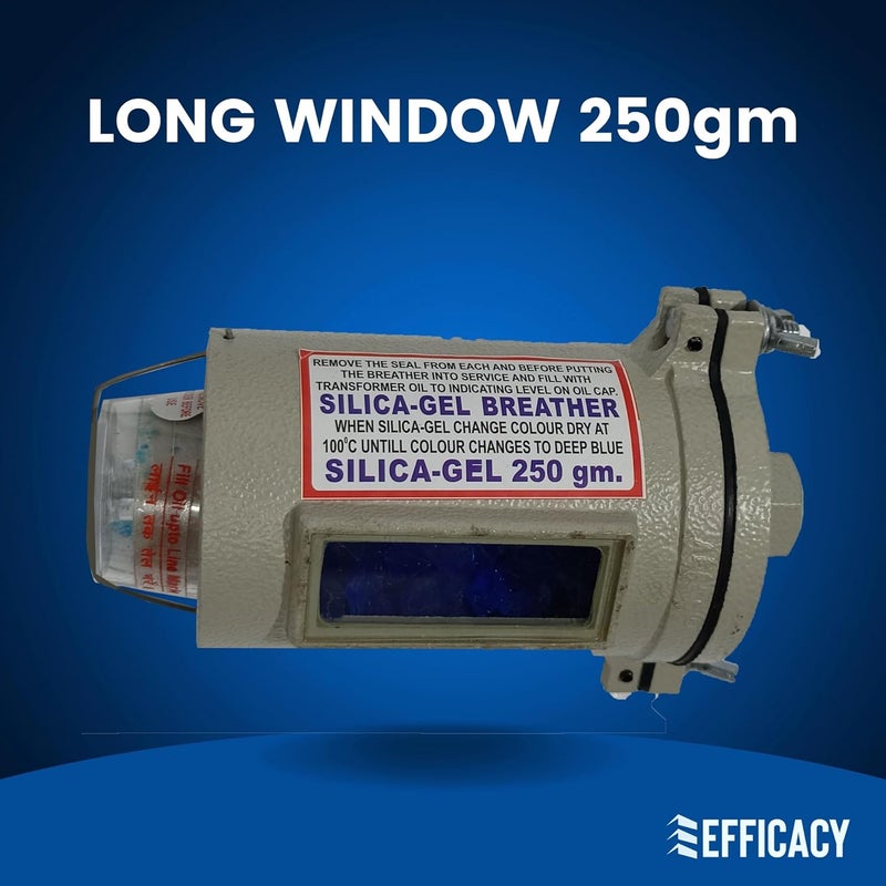 Efficacy Transformer Breather Full Aluminum Body With Long Window Crystal Blue Silica Gel Breather Size 1000 Gram Dia 127 05 Inch 1 Pc - Image 2