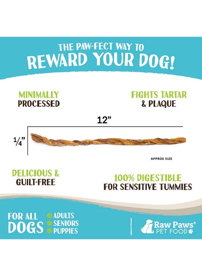 Raw Paws Lamb Esophagus Twists for Dogs, 12 inch, 5-ct - Packed in USA - Lamb Weasand Twist - Natural Dog Lamb Treats from Free-Range Sheep - Lamb Dog Treats - Gullet Lamb Esophagus Dog Treats - Image 2