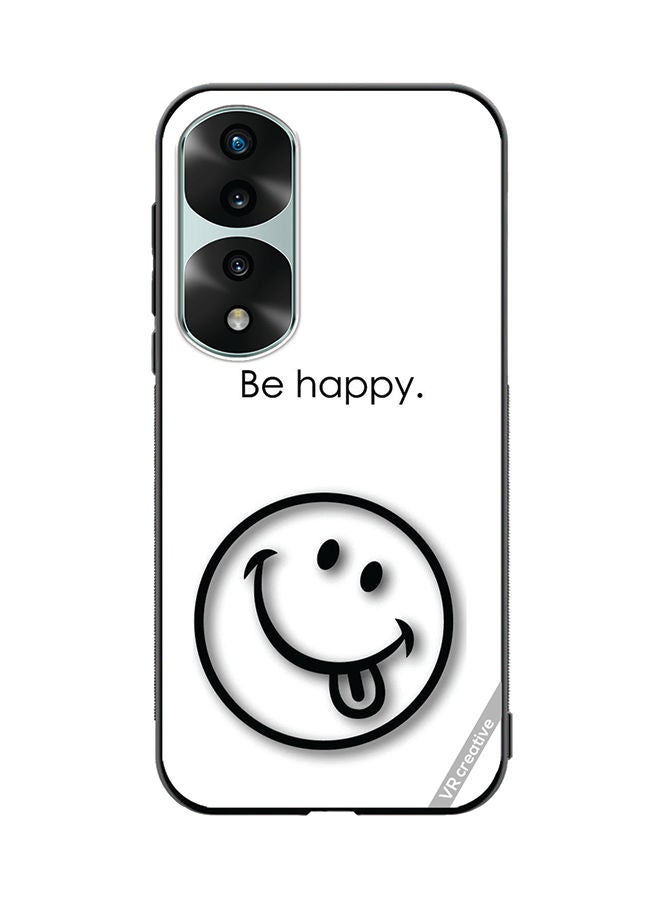 VR CREATIVE Protective Case Cover For Honor 70 Pro Be Happy Design Multicolour - Image 1