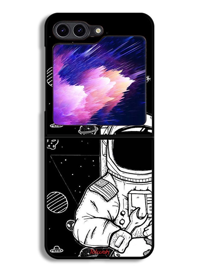 Tolwak Samsung Galaxy Z Flip6 Protective Case Cover Astronaut Art - Image 1