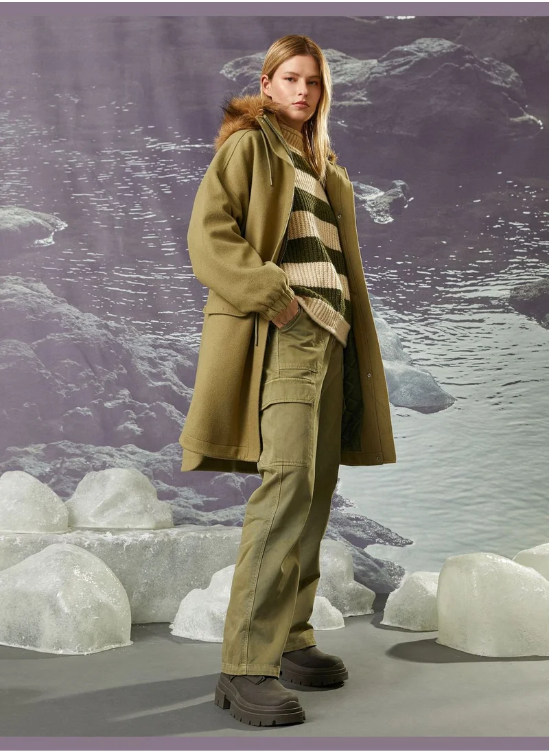 KOTON Şahika Ercümen X Koton - Side Pocket Detail Cargo Trousers