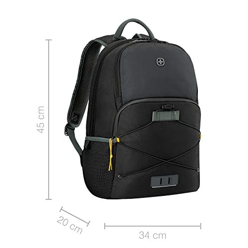 WENGER, Next 23 Trayl, 15.6 Inches Laptop Backpack, 22 liters, Gravity Black, 612564, Work And Adventure Bag - Image 2