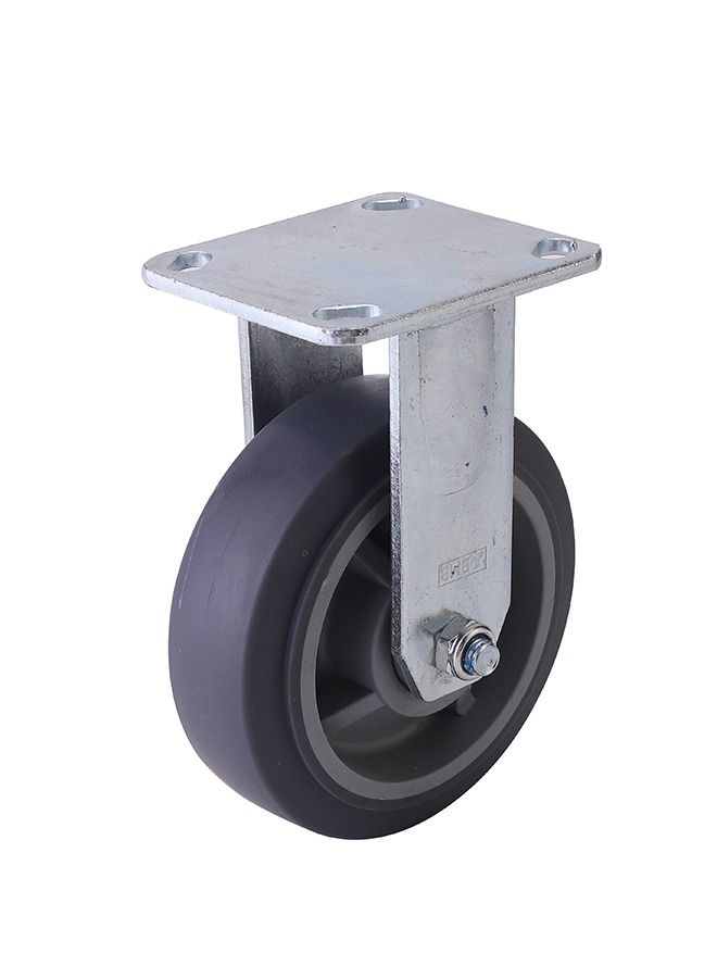 BMB tools grey  rubber caster Fixed - 5inch - Image 1