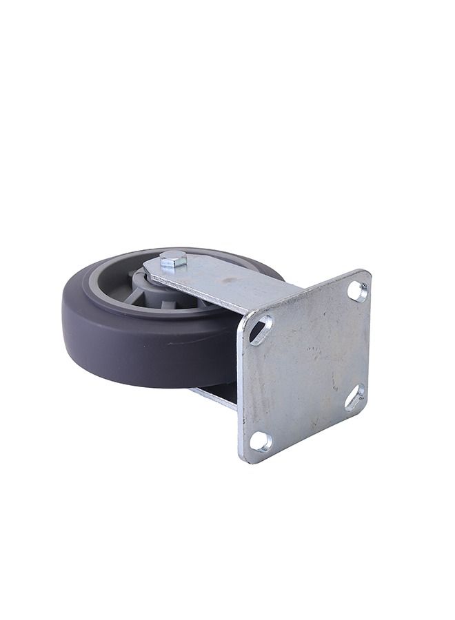 BMB tools grey  rubber caster Fixed - 5inch - Image 3