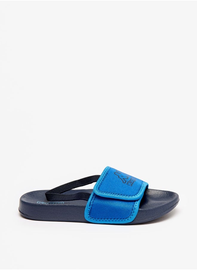 Kappa - Boy's Logo Print Sandals with Back Strap - Image 1