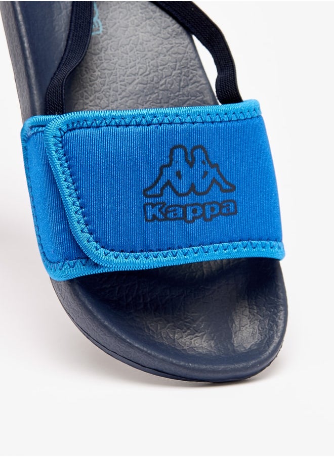 Kappa - Boy's Logo Print Sandals with Back Strap - Image 1