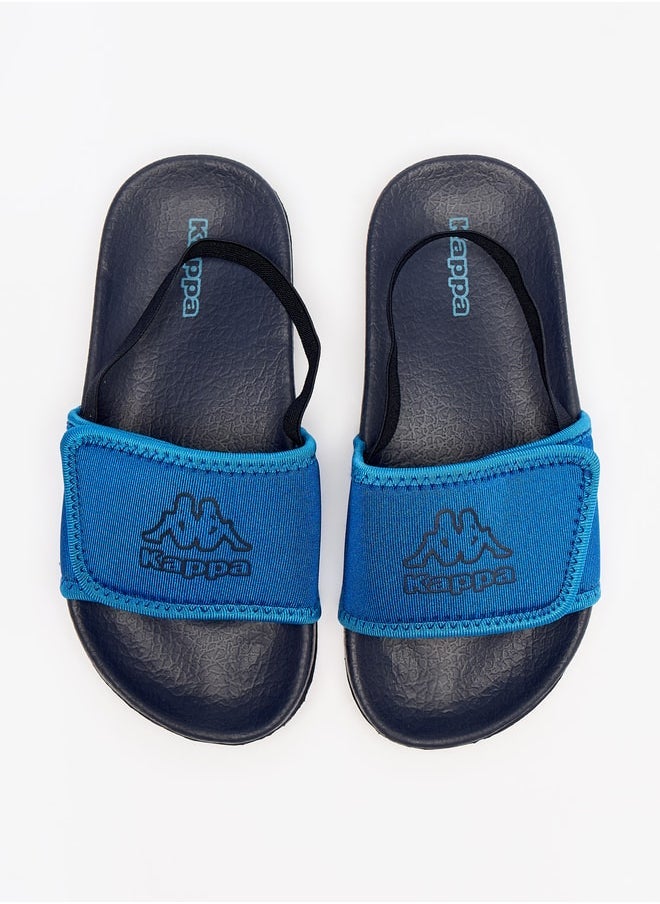 Kappa - Boy's Logo Print Sandals with Back Strap - Image 1