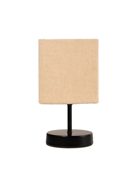 Table Lamp For The Living Room Or Bedroom - Modern Table Lamp for Bedroom & Living Room - | Color: Black × Beige | Size: 28x15x15 cm