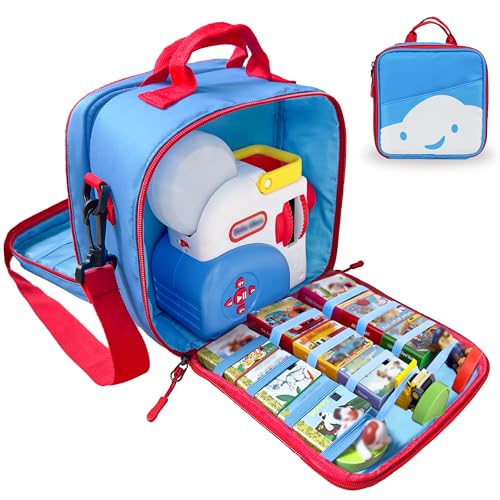 amiumuca Carrying Case Compatible with Little Tikes Story Dream Machine Books Starter SetKids Toys Storage Case for Little Tikes for Storybook Audio Play Characterwith Handle and Shoulder Strap - Image 1