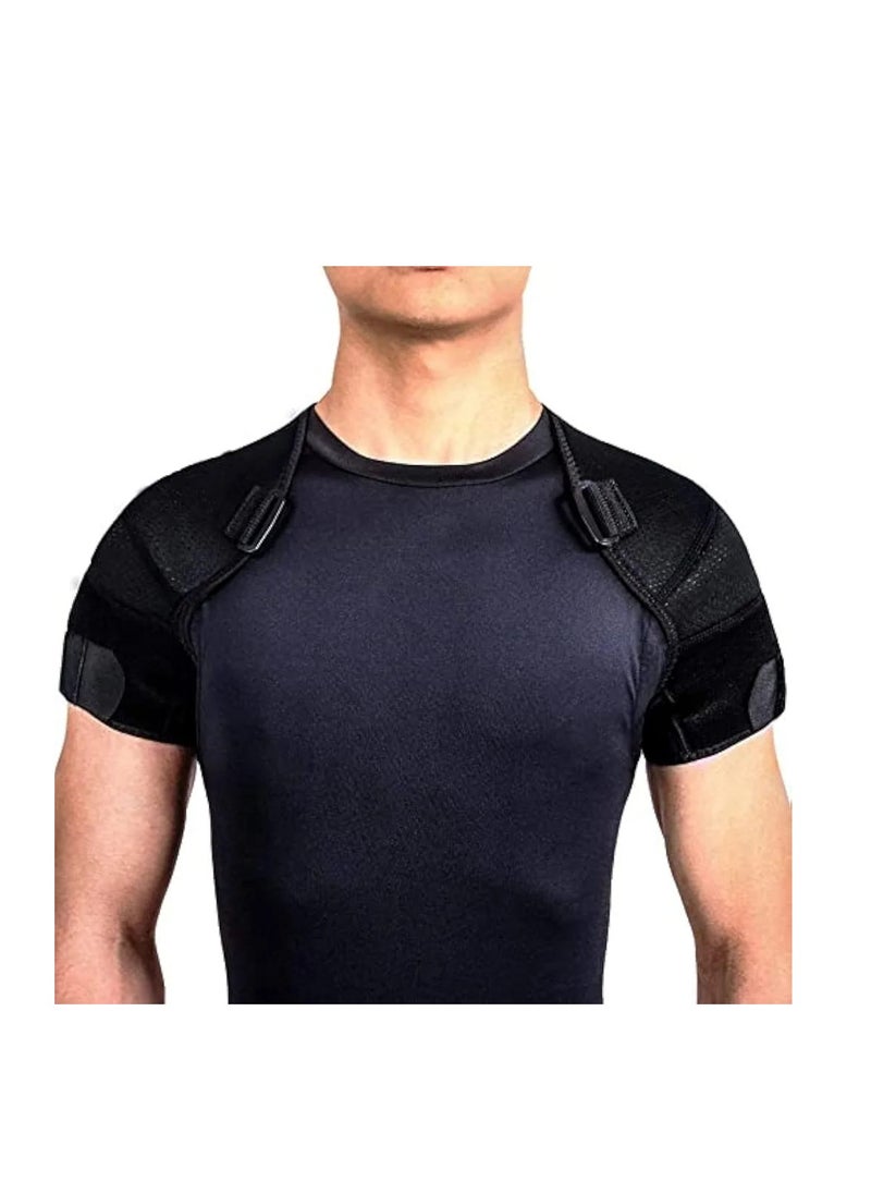 Double shoulder support strap