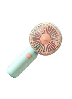 Thoraya Handheld Fan Rechargeable USB Charging Portable Mini Desktop Small for Summer Cooling Cyan  - Image 2