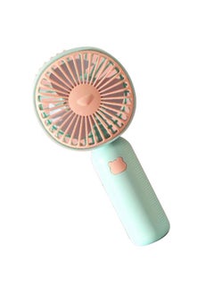 Thoraya Handheld Fan Rechargeable USB Charging Portable Mini Desktop Small for Summer Cooling Cyan  - Image 4