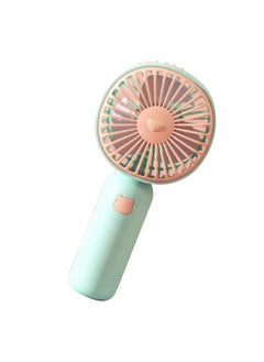 Thoraya Handheld Fan Rechargeable USB Charging Portable Mini Desktop Small for Summer Cooling Cyan  - Image 3