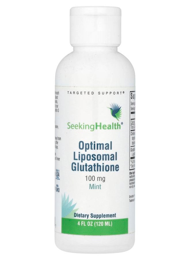 Seeking Health - Optimal Liposomal Glutathione Mint 100 mg 4 fl oz (120 ml) - Image 1