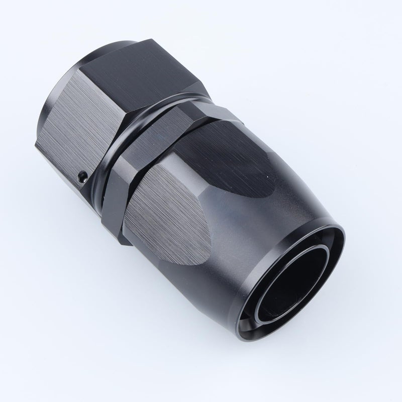 AC PERFORMANCE 20 AN Straight Swivel Hose End Fitting Aluminum Black