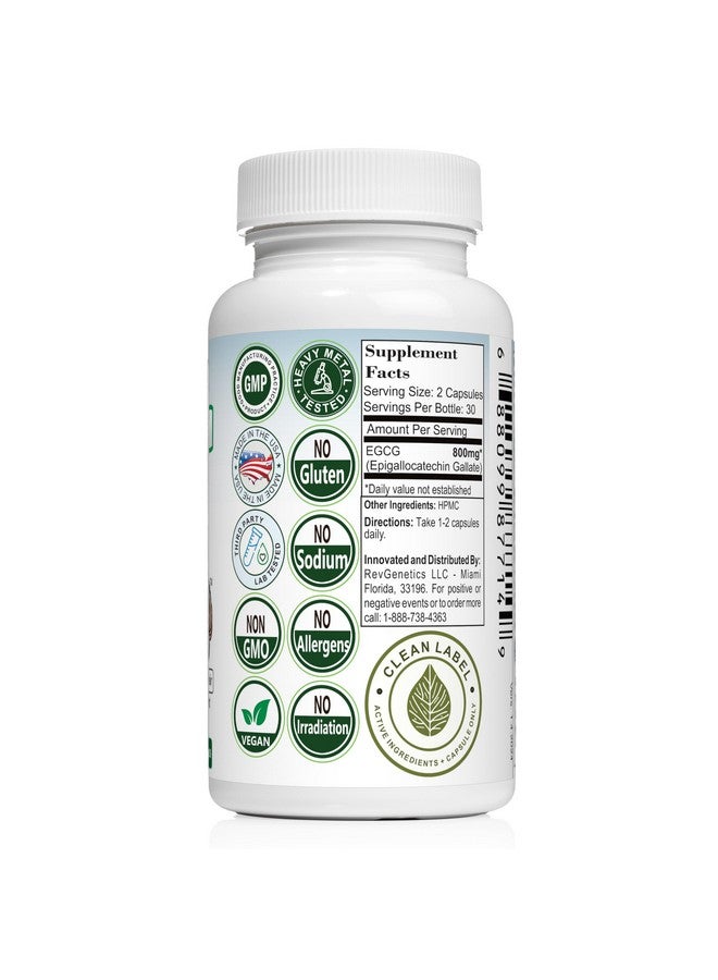 REVGENETICS ريفجينيتكس EGCG 800-800 ملغ 98% نقي - بدون كافيين - Image 4