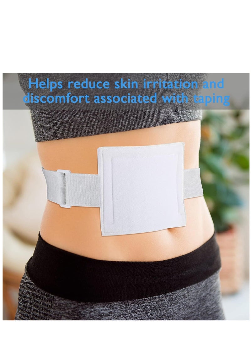 SYOSI 6 Pcs Feeding Tube Holder Elastic G Tube Holder Belt Comfortable Peg Tube Supplies for Men Women Adults Kids Abdominal Covers Accessories  - Image 3