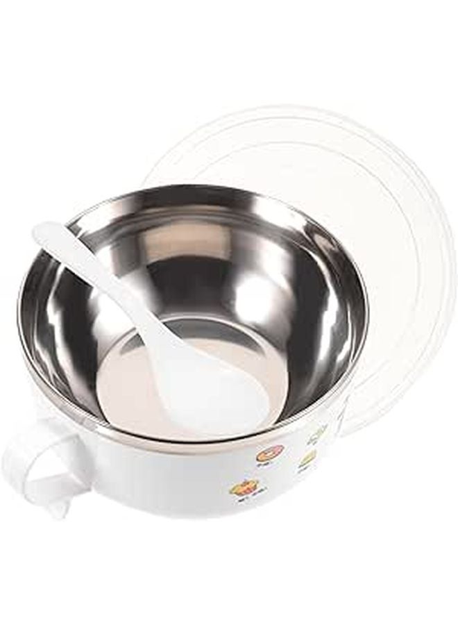 Stainless Steel Insulated Ramen Bowl With Lid Cartoon Design Large Non Slip Soup Noodle Bowl - Image 1