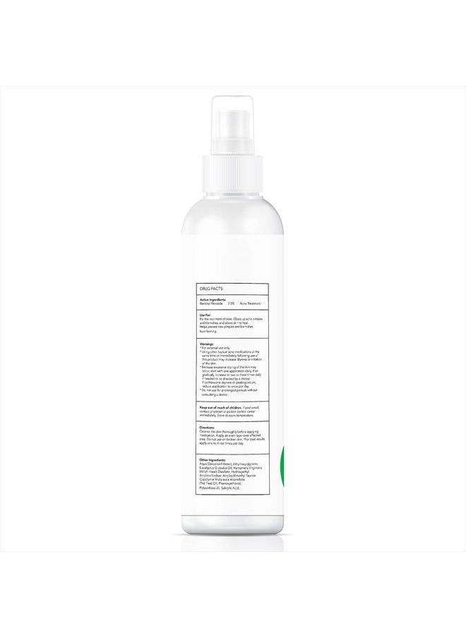 Vie Naturelle - Face, Body Acne Spray with Benzoyl Peroxide - Salicylic Acid - Butt, Back Acne Treatment - Cystic Hormonal Acne Treatment, Body, Chest Spray with Tea Tree Oil - for Men, Women, Teens - Acne Body Spray - Image 1