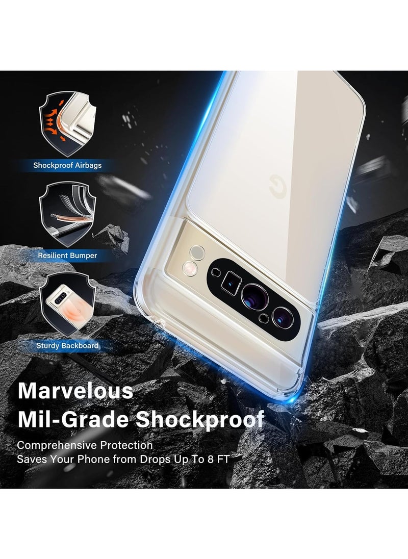 vesus Protective Hard PC Case Cover For Google Pixel 9 5G 2024 Clear  - Image 3