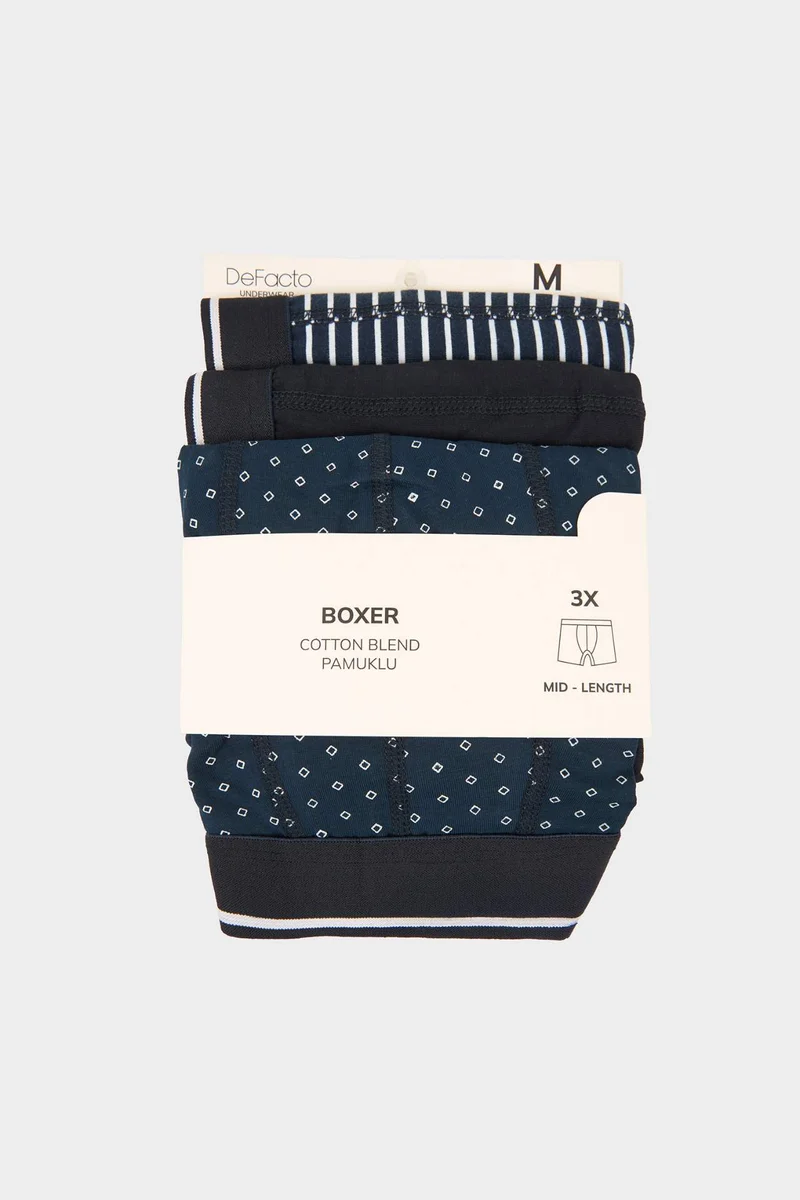 ديفاكتو Regular Fit Printed 3 piece
