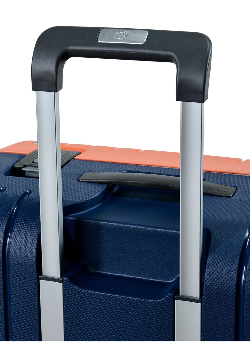 Vertica Hard Case Luggage Trolley Polypropylene Lightweight 4 Quiet Double Spinner Wheels With Tsa Lock B0006M DarkBlue Orange - pzsku/Z497E4660C530311C8DD0Z/45/_/1668675337/1be1cdcf-9277-4421-885a-1b5e2a3fe080