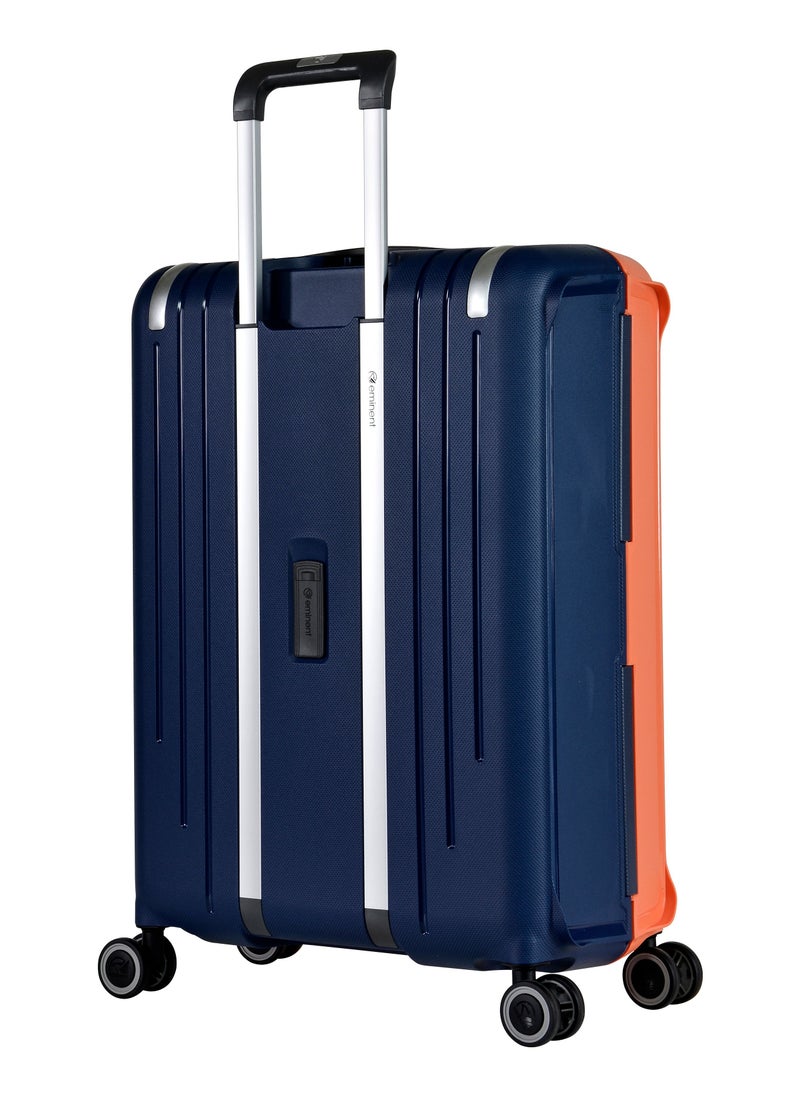 Vertica Hard Case Luggage Trolley Polypropylene Lightweight 4 Quiet Double Spinner Wheels With Tsa Lock B0006M DarkBlue Orange - pzsku/Z497E4660C530311C8DD0Z/45/_/1671539311/10c05f52-5a8b-4e82-b2f2-16aeb3e0b591