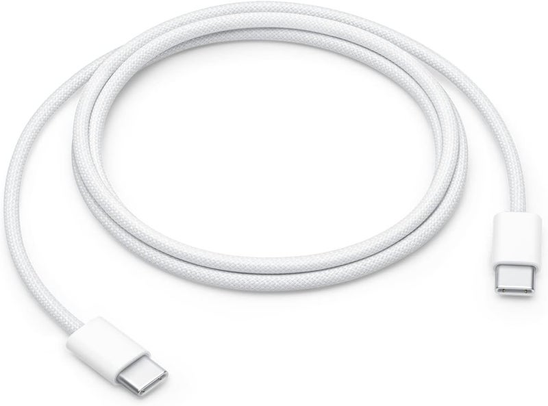 USB-C Woven Charge Cable for Apple Devices (1m), 60W Fast Charging for iPhone 16/15 Series, iPad Pro/Air, MacBook (1m)