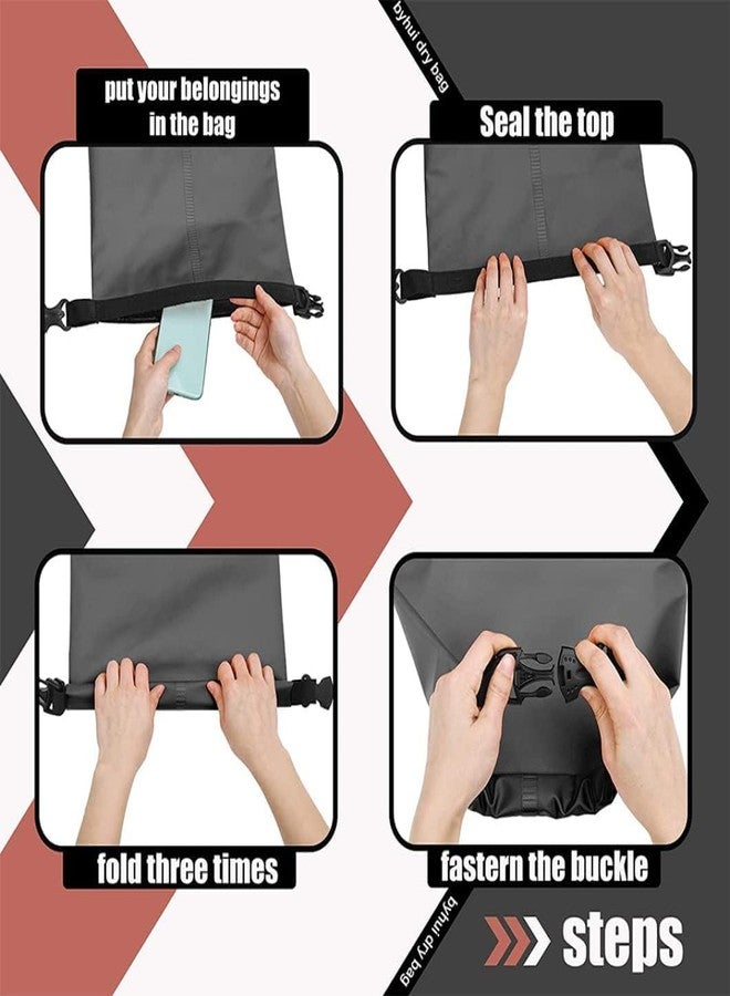 Drofail 10 Liter Outdoor Ocean Pack for Outdoor Boating, Hiking, Camping, Rafting Snowboarding and Backpacking (Black) - Image 4