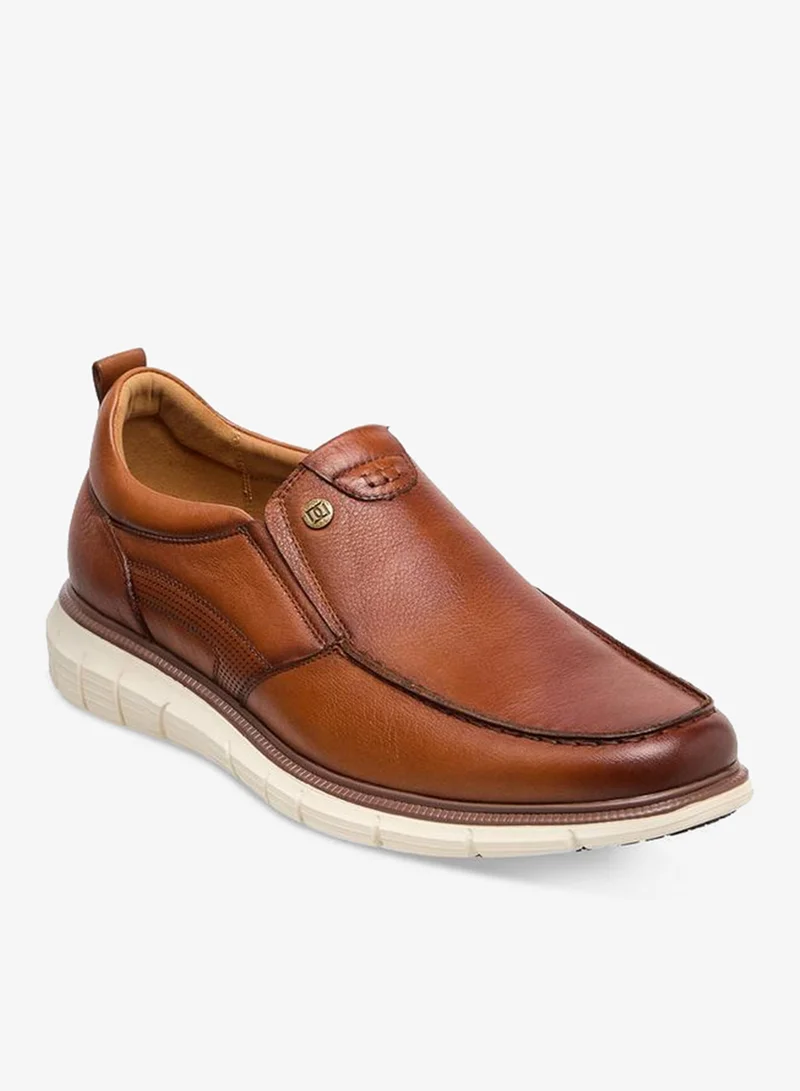 DUCHINI Men Leather Slip-On Loafers