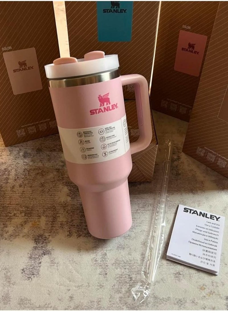 Stanley - 30oz Tumbler with Handle Insulated Stainless Steel Travel Coffee Mug with Straw & Medium Water Bottle Cup for Hot & Cold Beverages - Image 1