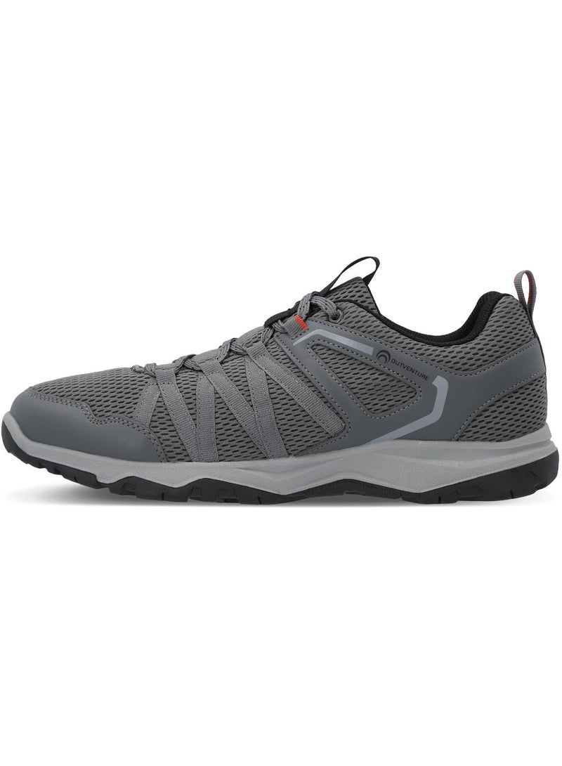 Outventure Men’s Sneakers - Discovery Mesh Grey, Lightweight Outdoor Shoes with Breathable Upper & High-Traction Sole for Hiking - Image 2