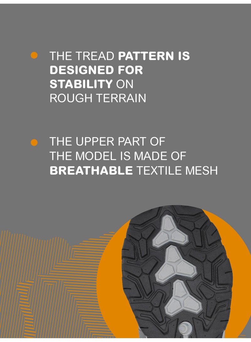 Outventure Men’s Sneakers - Discovery Mesh Grey, Lightweight Outdoor Shoes with Breathable Upper & High-Traction Sole for Hiking - Image 4