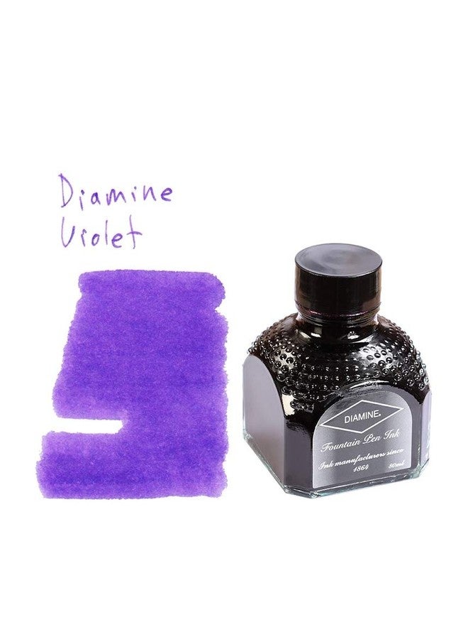 Diamine Fountain Pen Bottled Ink, Violet 80 ML