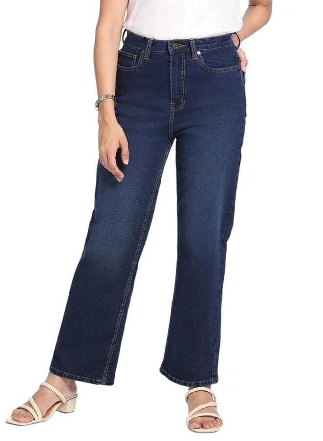 Dennis Lingo Dennis Lingo Straight Fit High-Rise Light Fade Stretchable Jeans