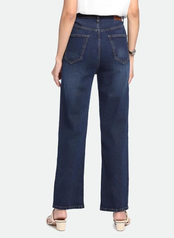 Dennis Lingo Dennis Lingo Straight Fit High-Rise Light Fade Stretchable Jeans