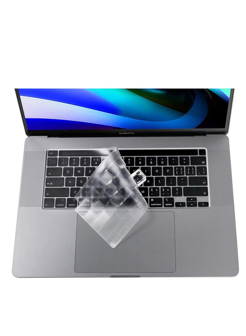 Keyboard Cover Skin for MacBook Pro 13'' M2/M1 Chip 2022 2021 2020 (Model A2338/A2289/A2251) and 2019 MacBook Pro 16'' (A2141) U.S Layout Accessories --Clear - Image 2