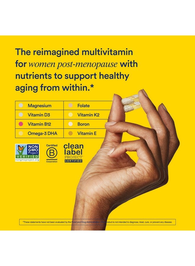 Ritual Multivitamin for Women 50+, Menopause Supplements with Vitamin D3, K2 and Magnesium for Bone Support*, Omega-3 DHA, Vitamin B12, Non-GMO, Mint Essenced, 30 Day Supply, 60 Vegan Capsules - Image 2