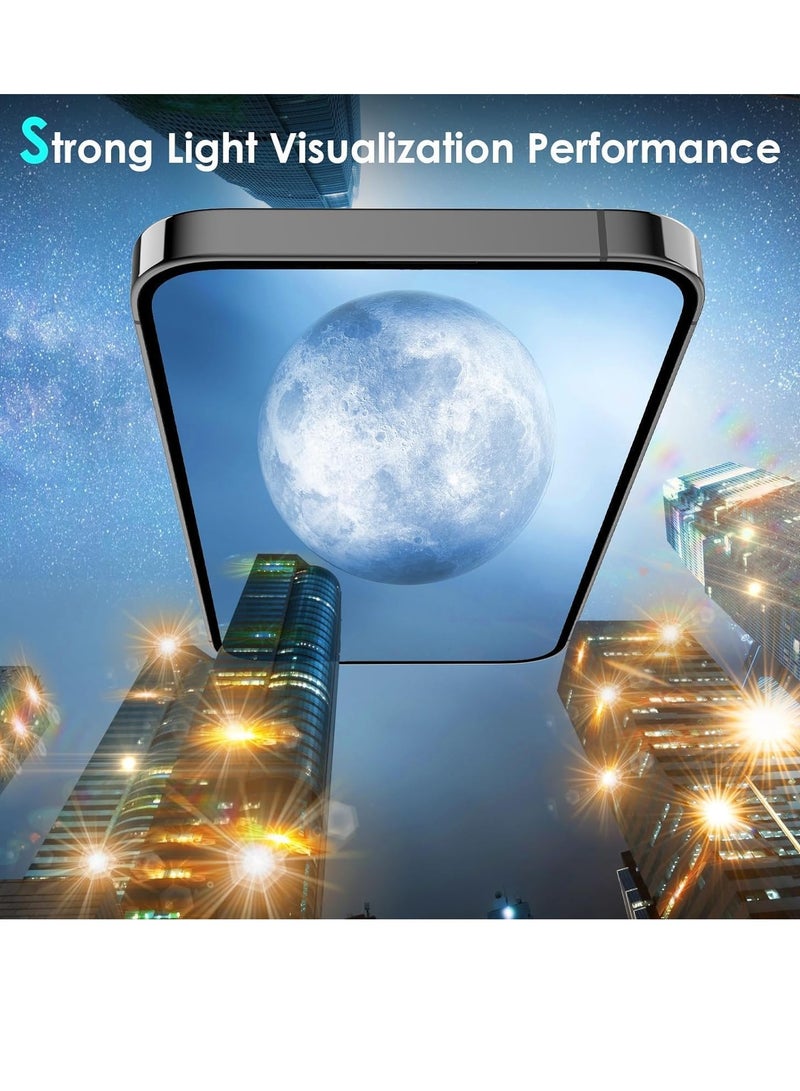 ELTRAZONE Camera Lens Protector Compatible with iPhone 15 Pro/iPhone 15 Pro Max, [1 Step Installation Tray] Tempered Glass Screen Protector Metal Individual Camera Cover (Natural Titanium) - Image 4