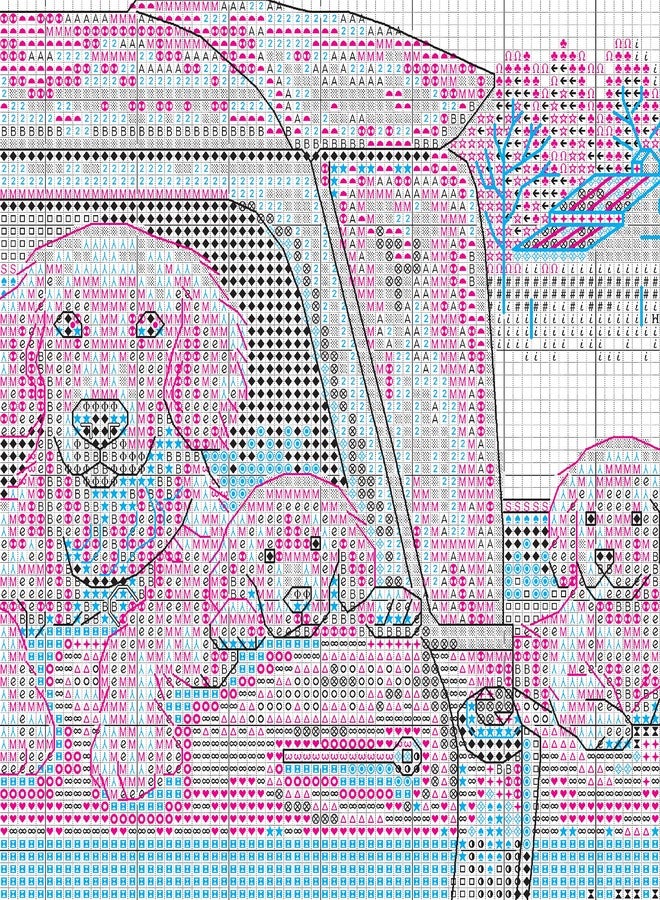 Dimensions 70-35405 Golden Ride Dog Counted Cross Stitch Set, 14 Cnt. Ivory Aida, 14" x 10" - Image 5