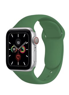 Ten Tech Silicone Sport Band for Apple Watch Ultra/Ultra 2 49mm 45mm 44mm 42mm, Waterproof Soft Silicone Sports Band for iWatch Ultra SE 8/7/6/5/4/3/2/1, green