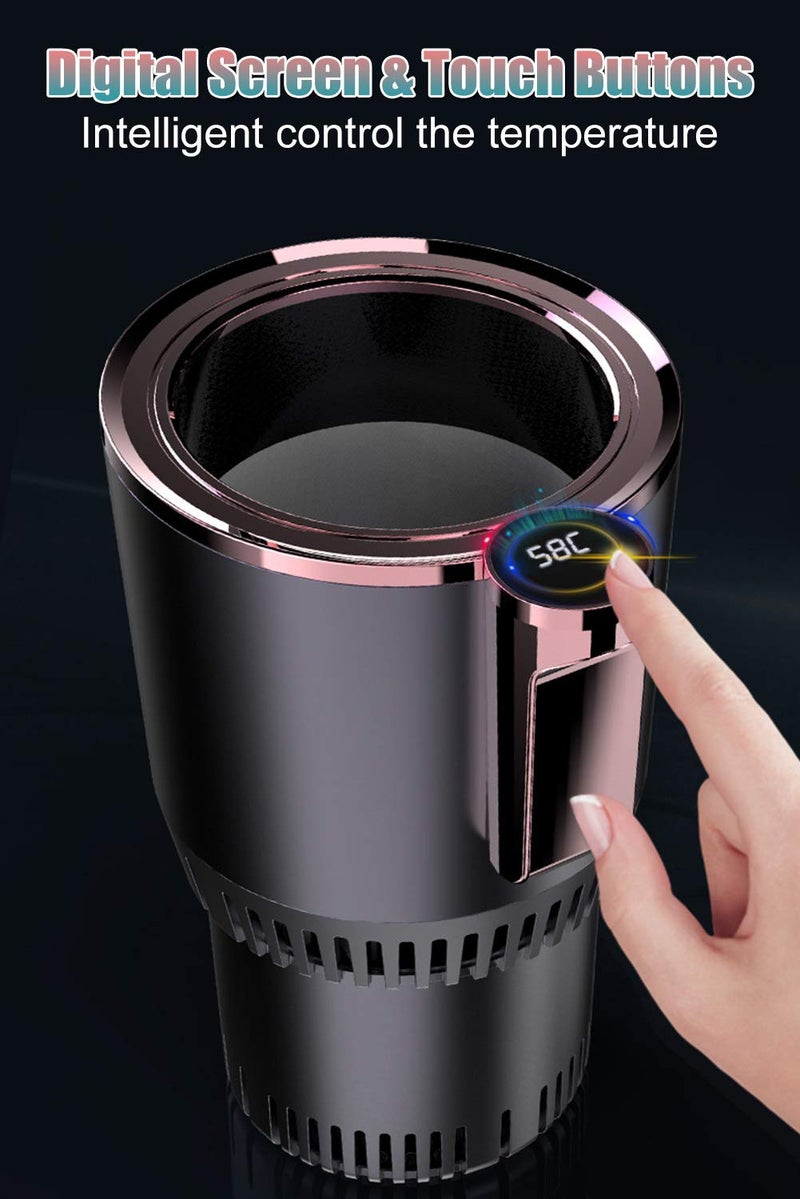 2-In-1 Smart Car Warm & Cold Cup Car Office Heating Cooling Cup Warmer Cooler Smart Car Cup Cooling Beverage Drinks Cans Tumbler Mug Holder - Image 5