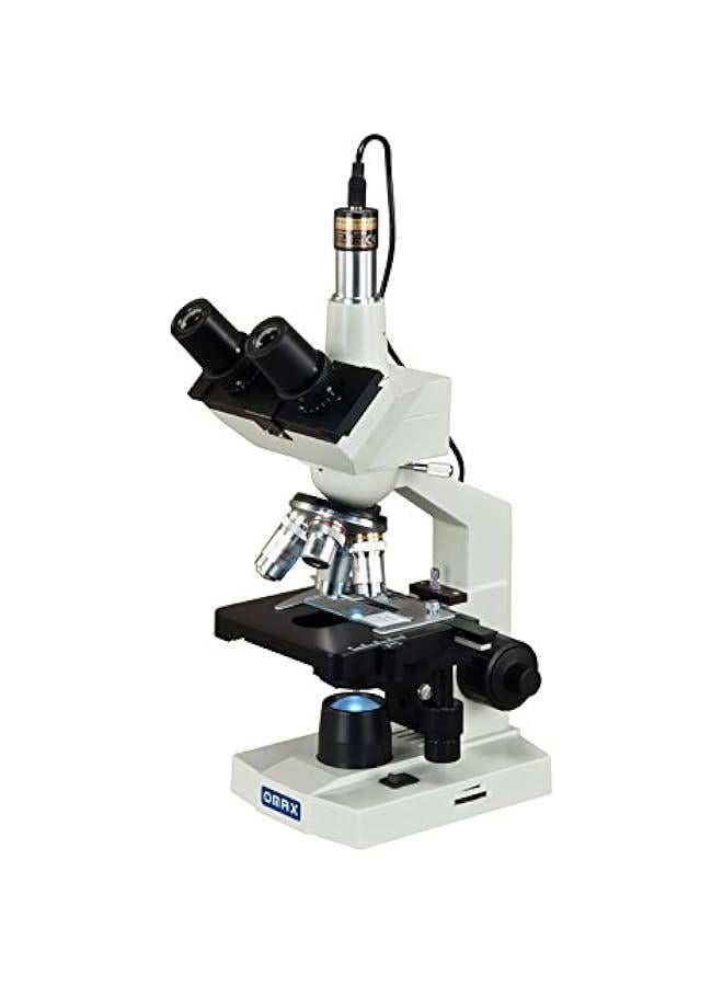 Arabest LED Digital Trinocular Compound Microscope with 1.3MP Camera and Mechanical Stage for Lab Use 40X-2500X - Image 2