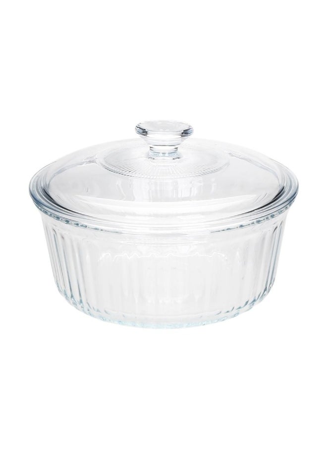 DANUBE HOME Danube Home Chef'S Delight Round Glass Casserole With Lid 1600Ml Heat Resistant Bakeware For Cooking Baking And Serving Dishwasher Safe Stylish And Practical Kitchen Essential  - Image 3