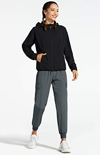 Libin Women's Cargo Joggers Lightweight Quick Dry Hiking Pants Athletic Lounge Casual Travel, Steel Gray M - Image 5